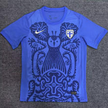 2025/26 Finland Away Blue Fans Soccer Jersey