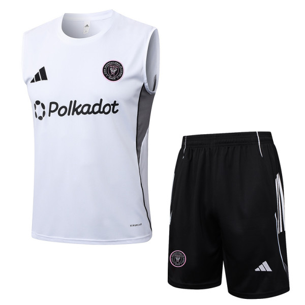 2025/26 Inter Miami White Vest Training Jersey(A Set)
