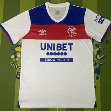 2025/26 Glasgow Rangers Away White Fans Soccer Jersey