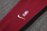 2025/26 Miami Heat Maroon Hoody Zipper Jacket Tracksuit