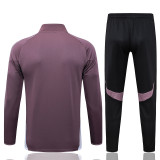 2025/26 M Utd Grey Purple Jacket Tracksuit