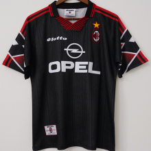 1997/98 AC Milan Black Copa Edition Retro Soccer Jersey
