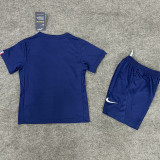 2025/26 PSG Home Blue Kids Soccer Jersey （Embroidery Champion Star） 刺绣的前塔星