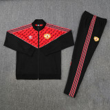 2025/26 M Utd Black Jacket Tracksuit