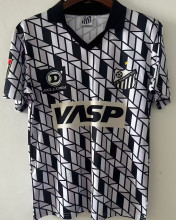 1990 Santos Black White Retro Soccer Jersey