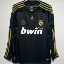2009/10 RM Away Black Retro Fans Long Sleeve Jersey