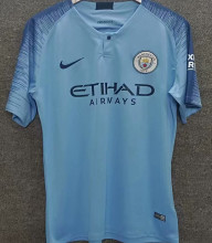 2018/2019 Man City Home Blue Retro Jersey