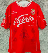 1998/1999 Deportivo Toluca Home Red Retro Soccer Jersey 托卢卡