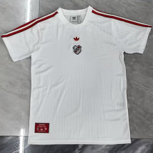 2025/26 River Plate Retro Style White Fans Soccer Jersey