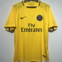 2017/18 PSG Away Yellow Retro Soccer Jersey
