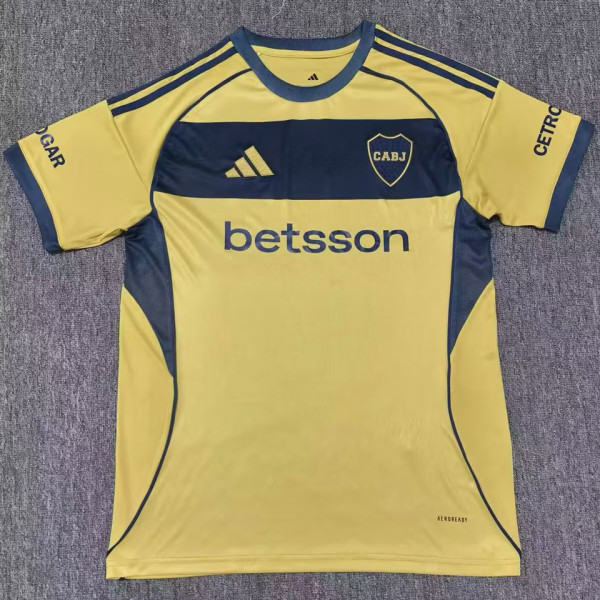 2025/26 Boca Away Gold Fans Soccer Jersey