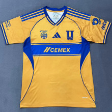 2025/26 U.A.N.L Tiger Home Yellow Fans Soccer Jersey