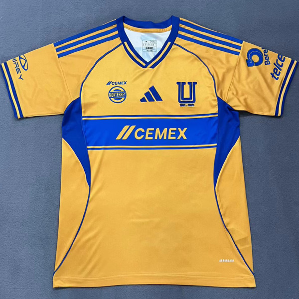 2025/26 Tigres Home Yellow Fans Soccer Jersey