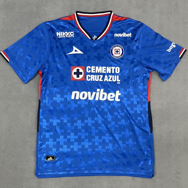 2025/26 Cruz Azul Home Blue Fans Soccer Jersey