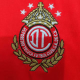 1998/1999 Deportivo Toluca Home Red Retro Long Sleeve Soccer Jersey 托卢卡