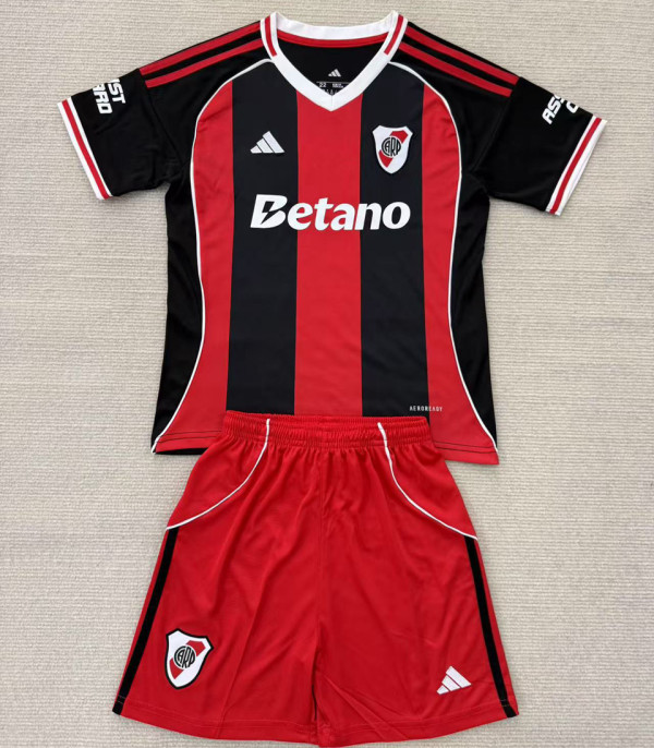 2025/26 River Plate Away Kids Soccer Jersey