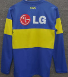 2011/12 Boca Home Blue Retro Long Sleeve Soccer Jersey