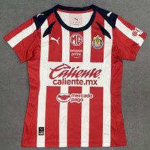 2025/26 Chivas Home Red White Women Soccer Jersey  女