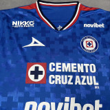 2025/26 Cruz Azul Home Blue Fans Soccer Jersey