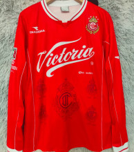 1998/1999 Deportivo Toluca Home Red Retro Long Sleeve Soccer Jersey 托卢卡