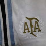 2024/25 Argentina 50th Anniversary Player Version White Shorts Pants 球员版