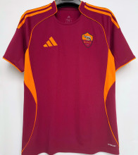 2025/26 Roma 1:1 Quality Home Red Fans Soccer Jersey