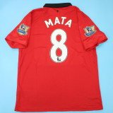 2013/14 M Utd Home Retro Player Version Soccer Jersey