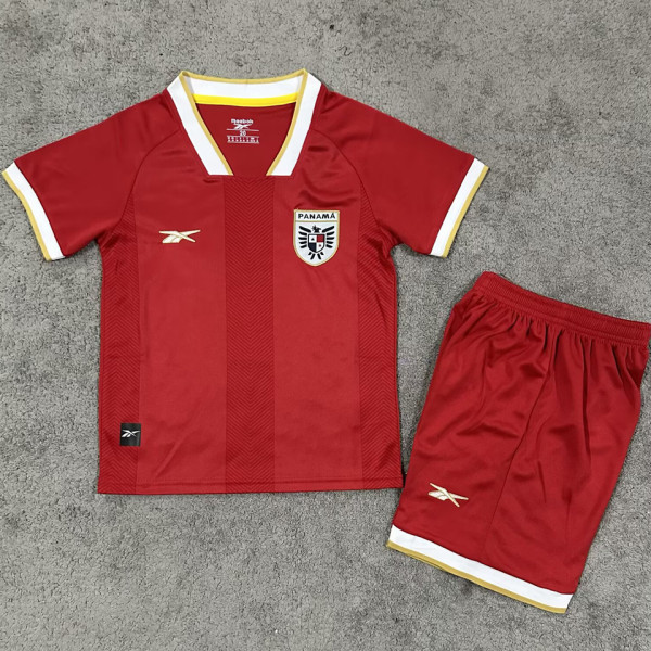 2025/26 Panama Home Red Kids Soccer Jersey