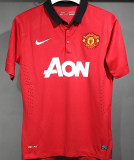 2013/14 M Utd Home Retro Player Version Soccer Jersey