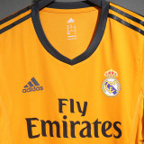 2013/14 RM Thrid Orange Retro Player Version Long Sleeve Soccer Jersey  球员版