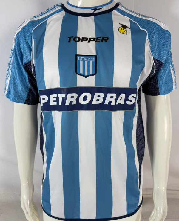 2002/2003 Racing Home Retro Soccer Jersey
