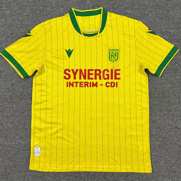 2025/26 Nantes Home Yellow Fans Soccer Jersey