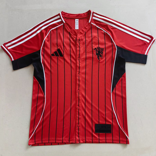 2025/26 M Utd Red Baseball T-Shirt