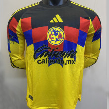 2025/26 Club America Home Player Version Long Sleeve Soccer Jersey 长袖