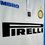 1997/98 In Milan Away White Retro Soccer Jersey