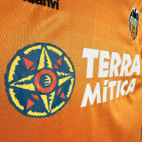 1999/2000 Valencia Away Orange Retro Soccer Jersey