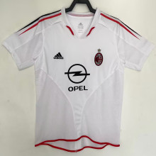 2004/2005 AC Milan Away White Retro Soccer Jersey