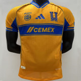 2025/26 Tigres Home Yellow Player Version Soccer Jersey
