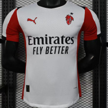 Copy 2025/26 AC Milan Away White Player Version Soccer Jersey