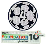 UCL 4 CUP Patch 205/26 欧冠章 4 字杯+10周年公平条