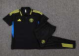 2025/26 M Utd Black POLO Training Tracksuit