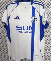 2025/26 Schalke 04 Away White Fans Soccer Jersey