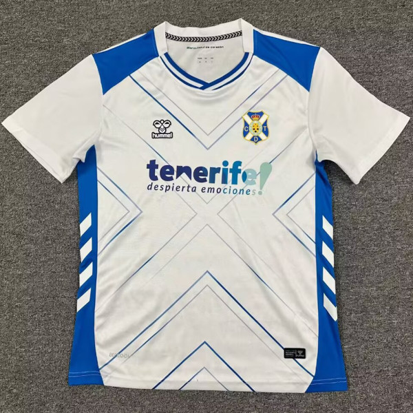 2025/26 Tenerife Home White Fans Soccer Jersey