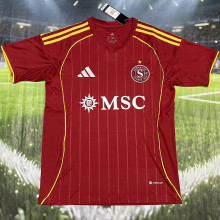 2025/26 Servette FC Home Red Fans Soccer Jersey 塞尔维特