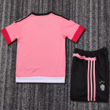 2015/2016 JUV Away Pink Retro Kids Soccer Jersey