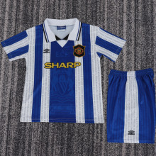 1995/1996 M Utd Third Retro Kids Soccer Jersey