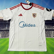 2025/26 Sevilla FC Home White Fans Soccer Jersey