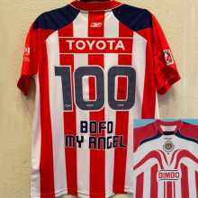 BOFO MY ANGEL #100 Chivas Home Retro Soccer Jersey  2006/2007 ★★