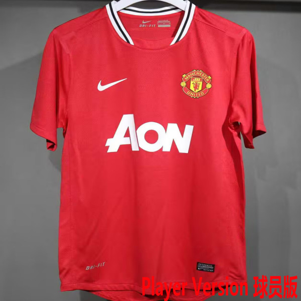2011/2012 M Utd Home Retro Player Version Soccer Jersey
