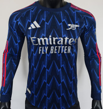 2025/26 ARS Away Blue Player Version Long Sleeve Soccer Jersey